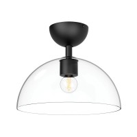 Półplafon Jude - 1 źródło światła - Matowa czerń