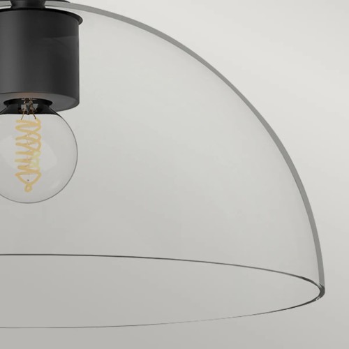 Półplafon Jude - 1 źródło światła - Matowa czerń