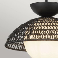 Lampa wisząca Perth - 1 źródło światła - Matowa czerń