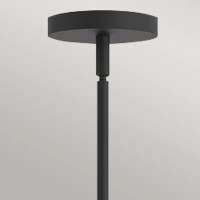 Żyrandol Remyck - 3 źródła światła - Matowa czerń