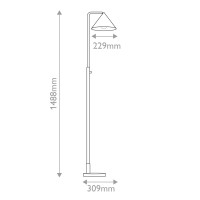 Lampa podłogowa Remyck - 1 źródło światła - Matowa czerń