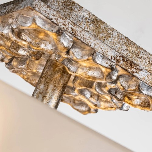 Półplafon Star - 2 źródła światła - Przecierane srebro