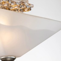 Półplafon Star - 2 źródła światła - Przecierane srebro