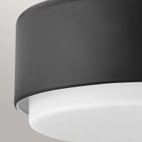 Plafon Cedric - 2 źródła światła - Czarny