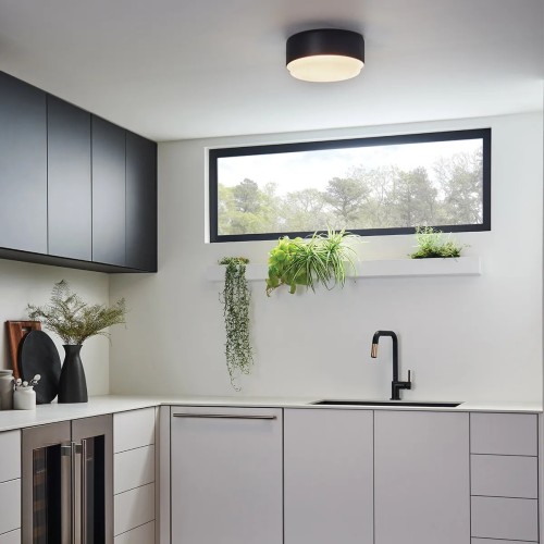 Plafon Cedric - 2 źródła światła - Czarny