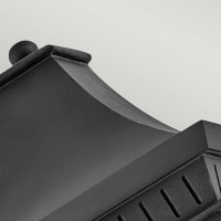 Latarnia naścienna Chapel Hill - 2 źródła światła - Muzealna czerń