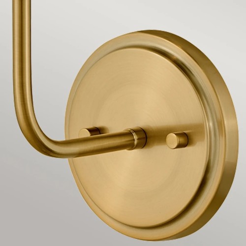 Kinkiet Clarke - 1 źródło światła - Ciepły mosiądz