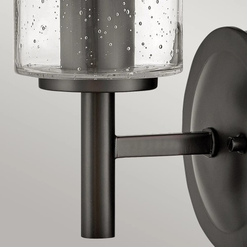 Kinkiet Collier - 1 źródło światła - Zgaszona czerń