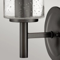 Kinkiet Collier - 1 źródło światła - Zgaszona czerń