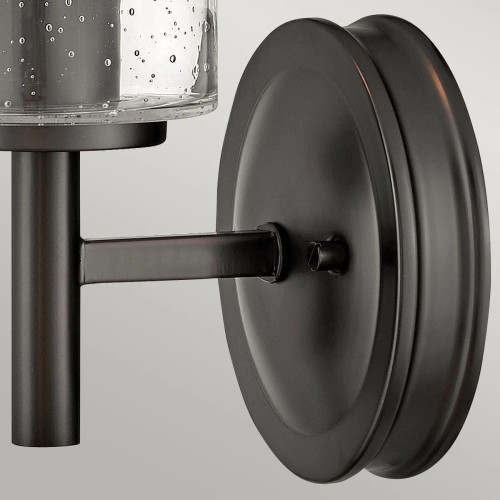 Kinkiet Collier - 1 źródło światła - Zgaszona czerń