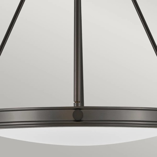 Lampa wisząca Collier - 4 źródła światła - Zgaszona czerń