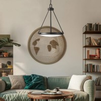 Lampa wisząca Collier - 4 źródła światła - Zgaszona czerń