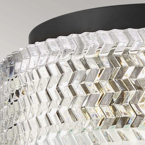 Plafon Elle - 2 źródła światła - Czarny