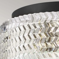 Plafon Elle - 2 źródła światła - Czarny