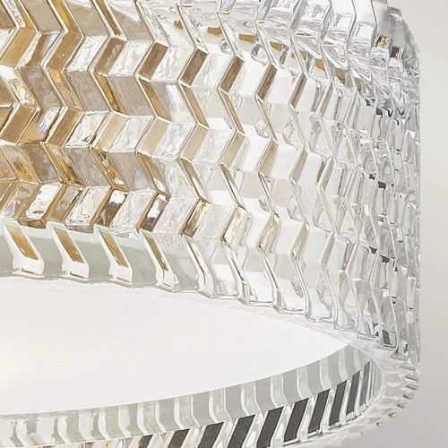 Plafon Elle - 2 źródła światła - Klasyczny mosiądz