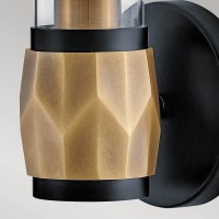 Kinkiet Ellison - 1 źródło światła - Czarny, klasyczny