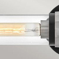 Kinkiet Ellison - 2 źródła światła - Czarny, szczotkowany