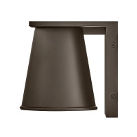 Latarnia naścienna Hans - 1 źródło światła - Architektoniczny brąz