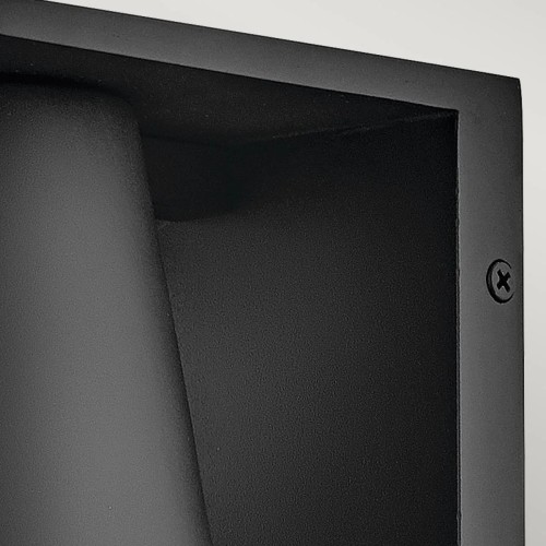 Latarnia naścienna Hans - 1 źródło światła - Strukturalna czerń