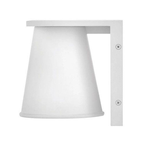 Latarnia naścienna Hans - 1 źródło światła - Strukturalna biel