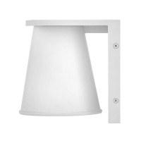 Latarnia naścienna Hans - 1 źródło światła - Strukturalna biel