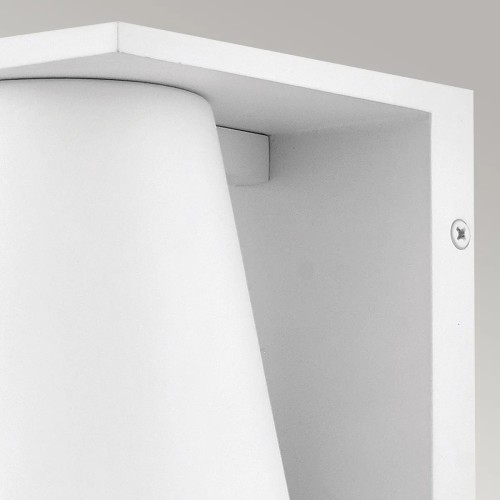 Latarnia naścienna Hans - 1 źródło światła - Strukturalna biel