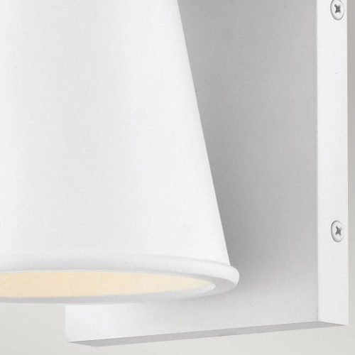 Latarnia naścienna Hans - 1 źródło światła - Strukturalna biel