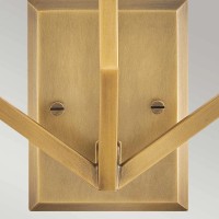 Kinkiet Moore - 3 źródła światła - Klasyczny mosiądz