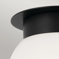 Plafon Albers - 1 źródło światła - Czarny - Wersja A