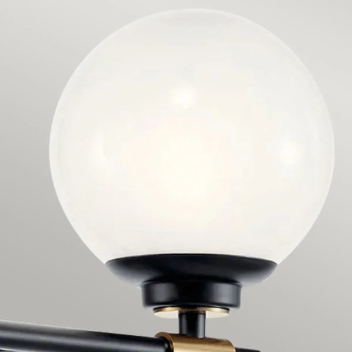 Kinkiet Benno - 2 źródła światła - Czarny, szampański