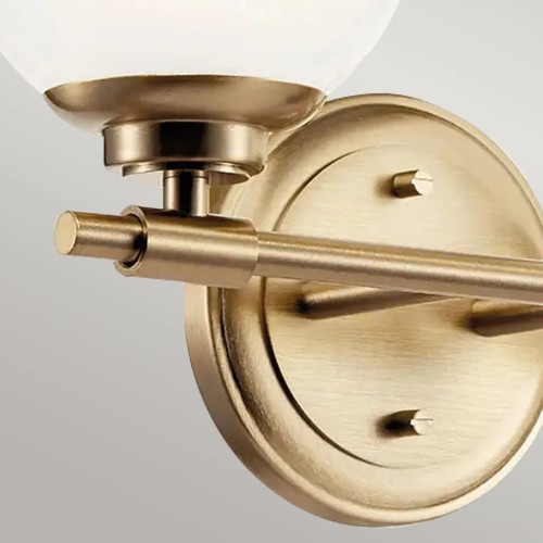 Kinkiet Benno - 2 źródła światła - Szampański brąz