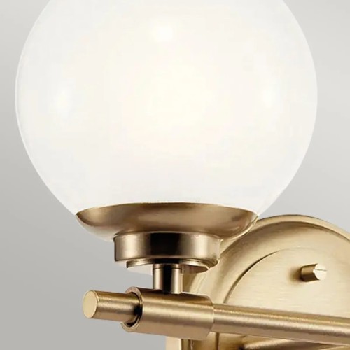 Kinkiet Benno - 2 źródła światła - Szampański brąz