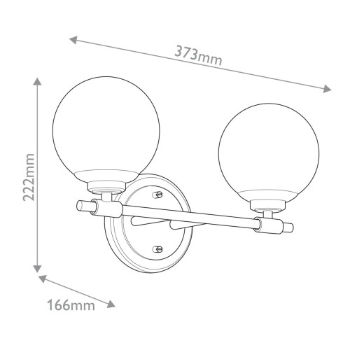 Kinkiet Benno - 2 źródła światła - Szampański brąz