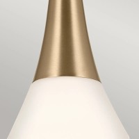 Lampa wisząca Deela - 1 źródło światła - Szampański brąz