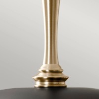 Lampa wisząca Delarosa - 1 źródło światła - Czarny, szampański