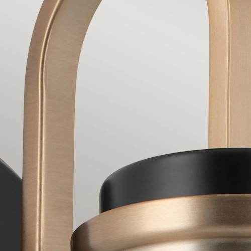 Kinkiet Farum - 1 źródło światła - Czarny, szampański