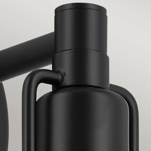 Kinkiet, Półplafon, Lampa wisząca Niva - 1 źródło światła - Czarny