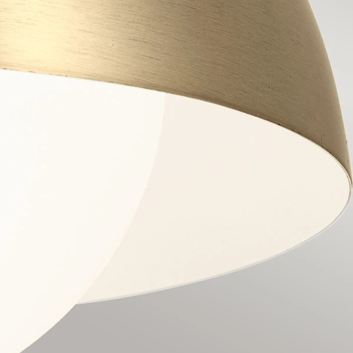 Kinkiet, Półplafon, Lampa wisząca Niva - 1 źródło światła - Szampański brąz