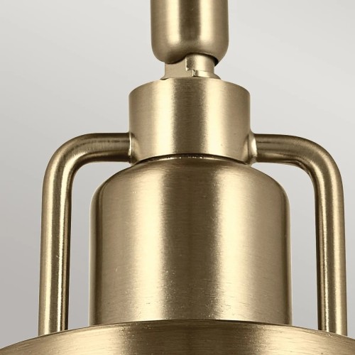 Kinkiet, Półplafon, Lampa wisząca Niva - 1 źródło światła - Szampański brąz