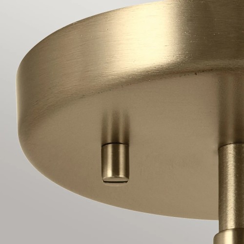 Kinkiet, Półplafon, Lampa wisząca Niva - 1 źródło światła - Szampański brąz