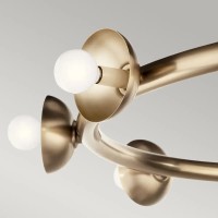 Żyrandol Palta - 9 źródeł światła - Szampański brąz