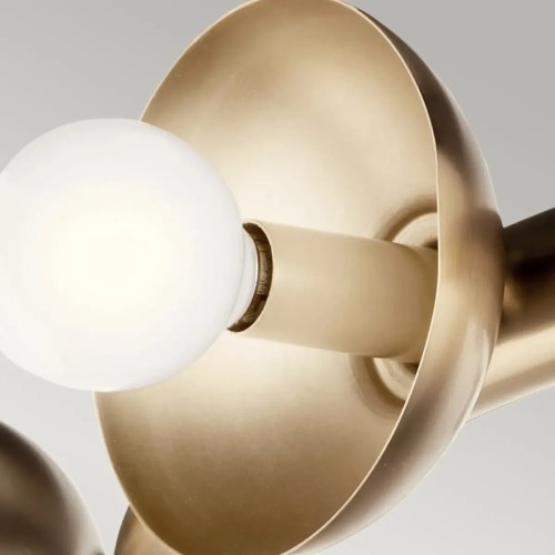 Żyrandol Palta - 9 źródeł światła - Szampański brąz