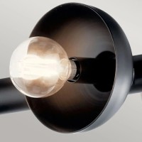 Lampa wyspowa Palta - 10 źródeł światła - Satynowa czerń