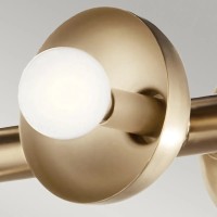 Lampa wyspowa Palta - 10 źródeł światła - Szampański brąz