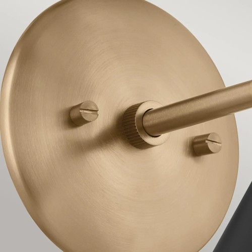 Kinkiet Phix - 2 źródła światła - Szampański brąz