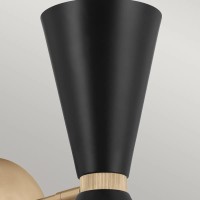 Kinkiet Phix - 2 źródła światła - Szampański brąz