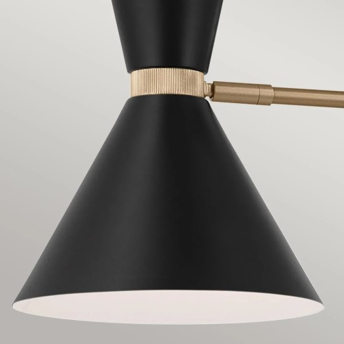 Lampa wyspowa Phix - 4 źródła światła - Szampański brąz