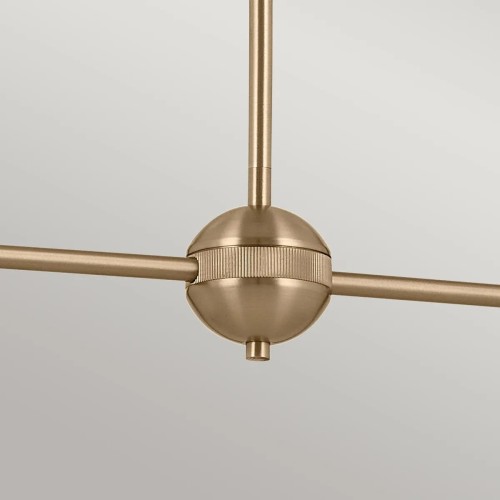 Lampa wyspowa Phix - 4 źródła światła - Szampański brąz