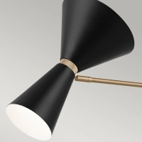 Lampa wyspowa Phix - 4 źródła światła - Szampański brąz