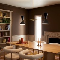 Lampa wyspowa Phix - 4 źródła światła - Szampański brąz